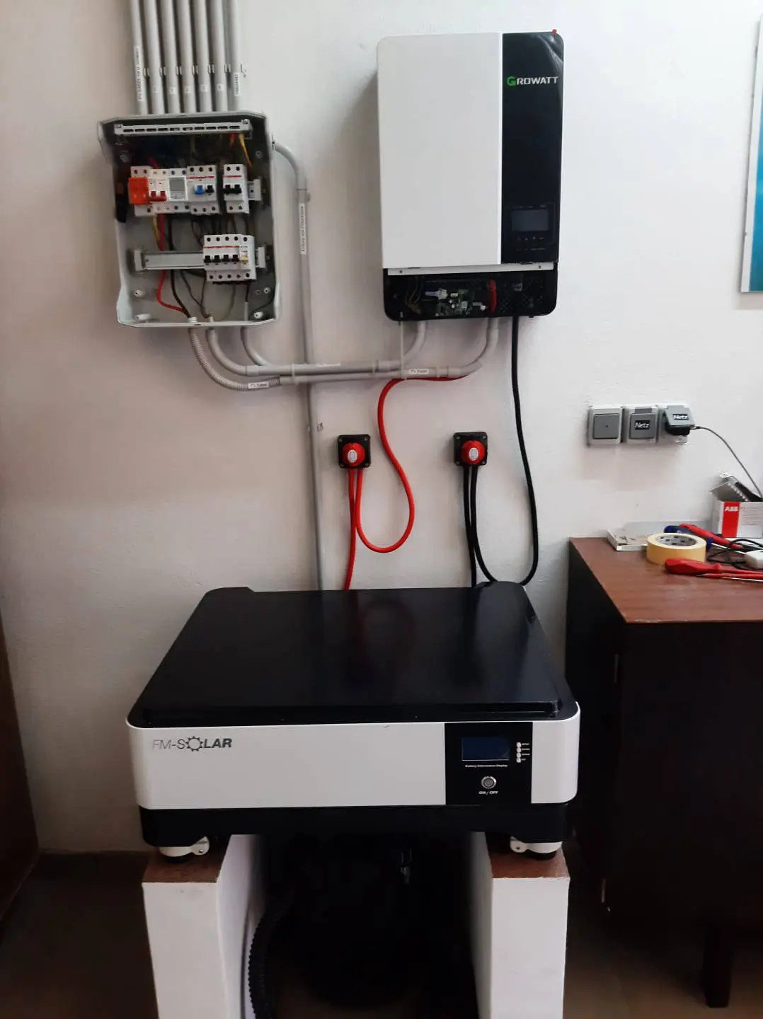 30.07.2023 - PV-Anlage ist  fertig verschalten