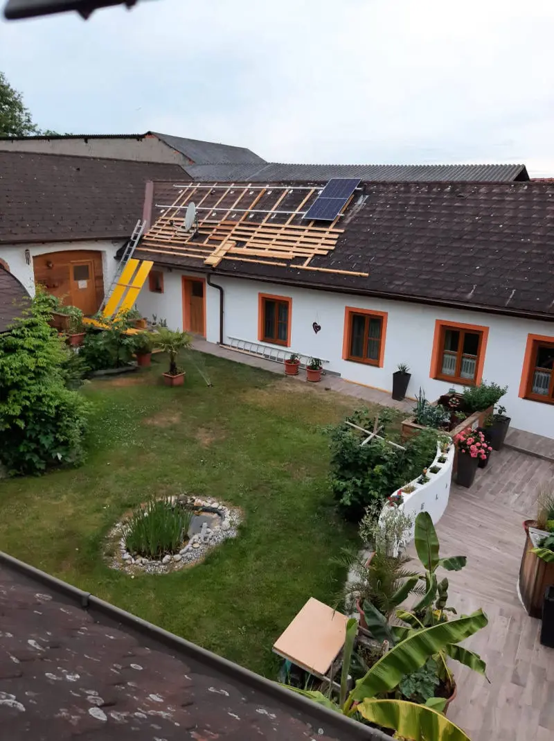 27.06.2023 - 1.Reihe Schienen ist montiert